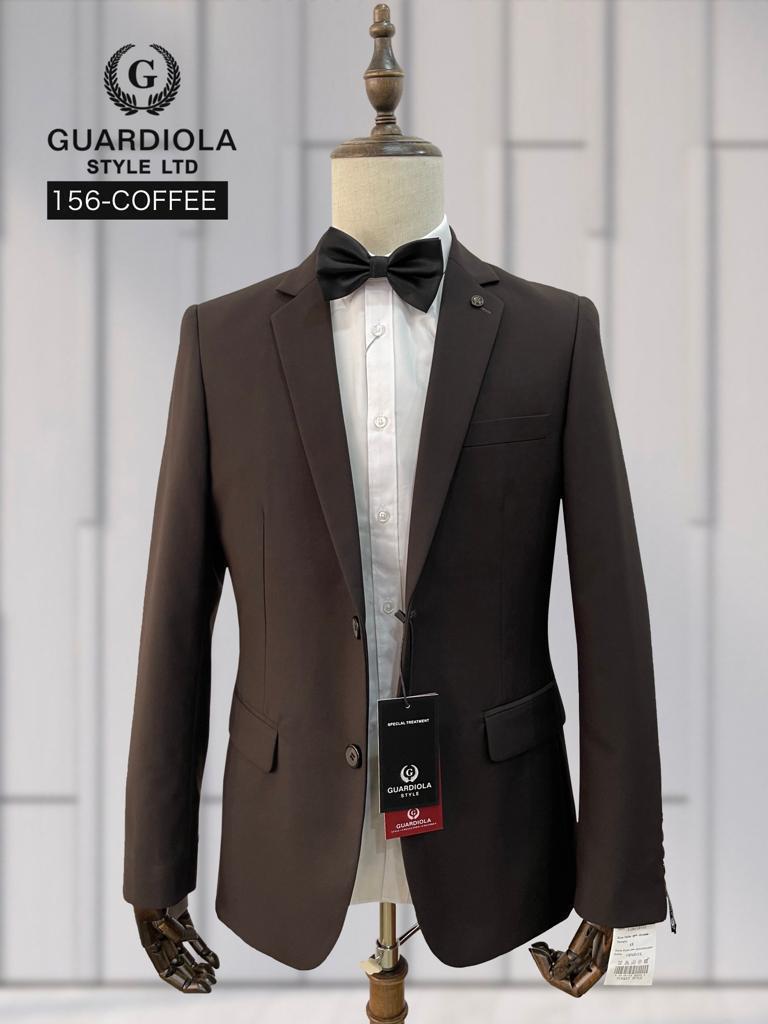 Slim Fit 2piece Coffee Brown Suit