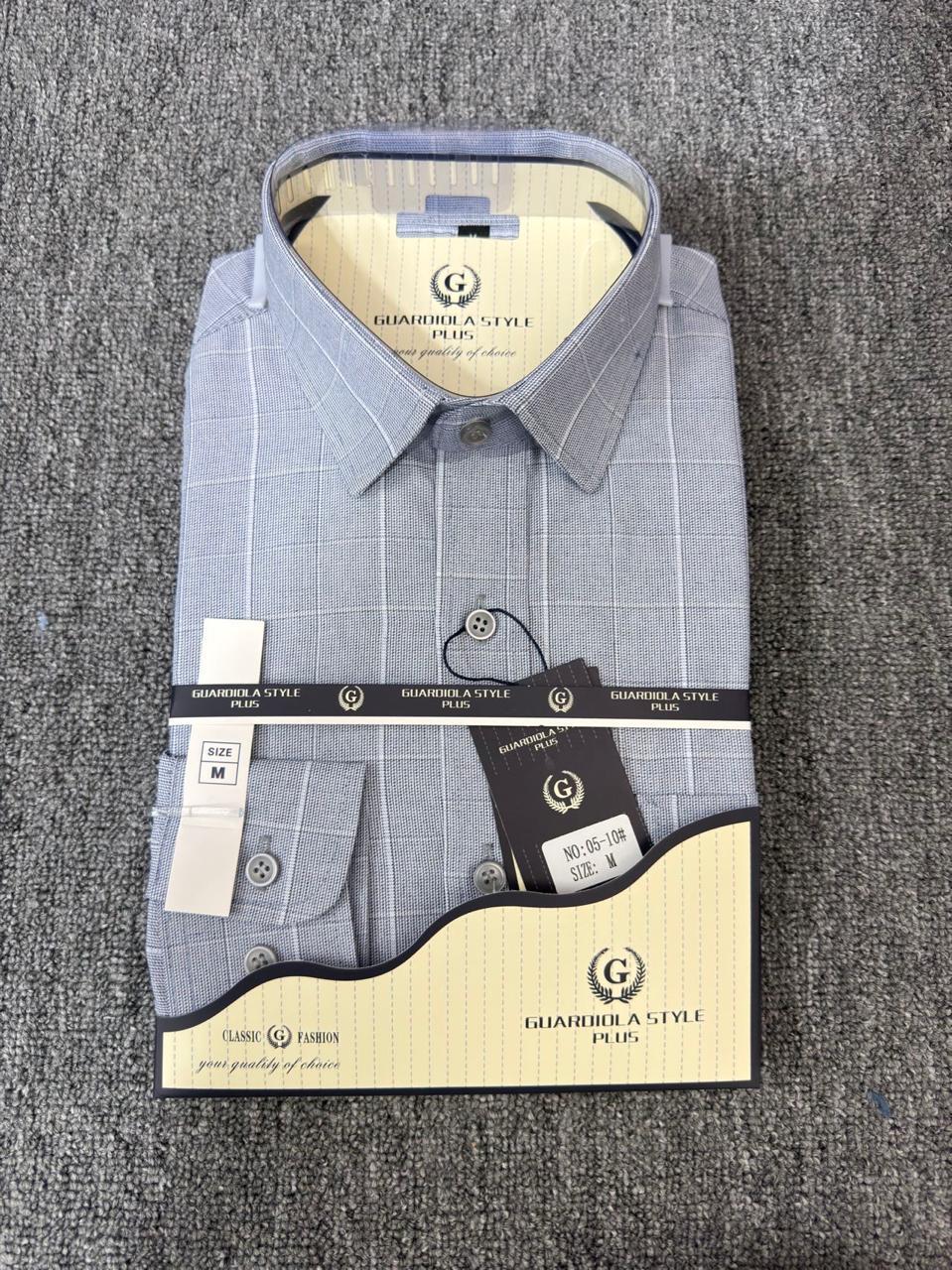 checked grey shirt for guardiola plus