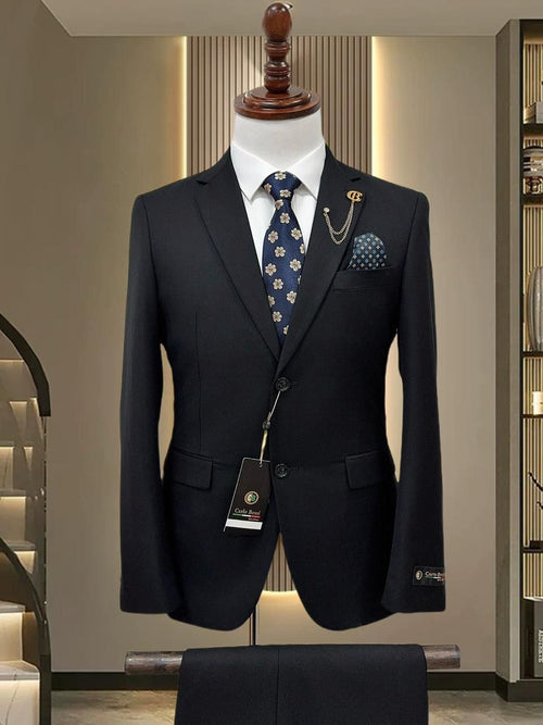 Billionaire 2 Piece Black Suit
