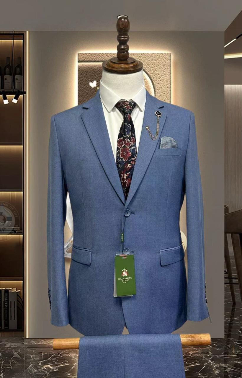 Billionaire 2 Piece Charcoal Grey Suit