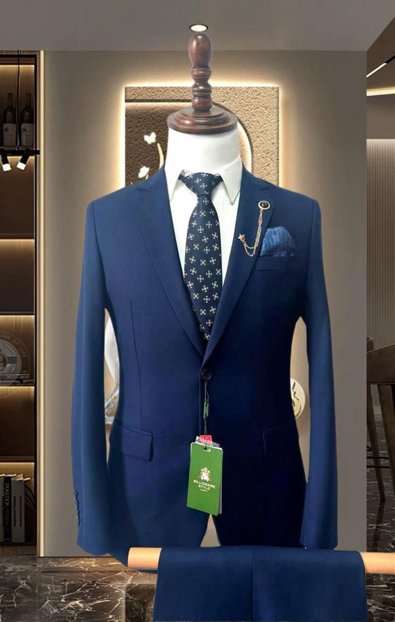 Billionaire 2 Piece Dark Blue Suit