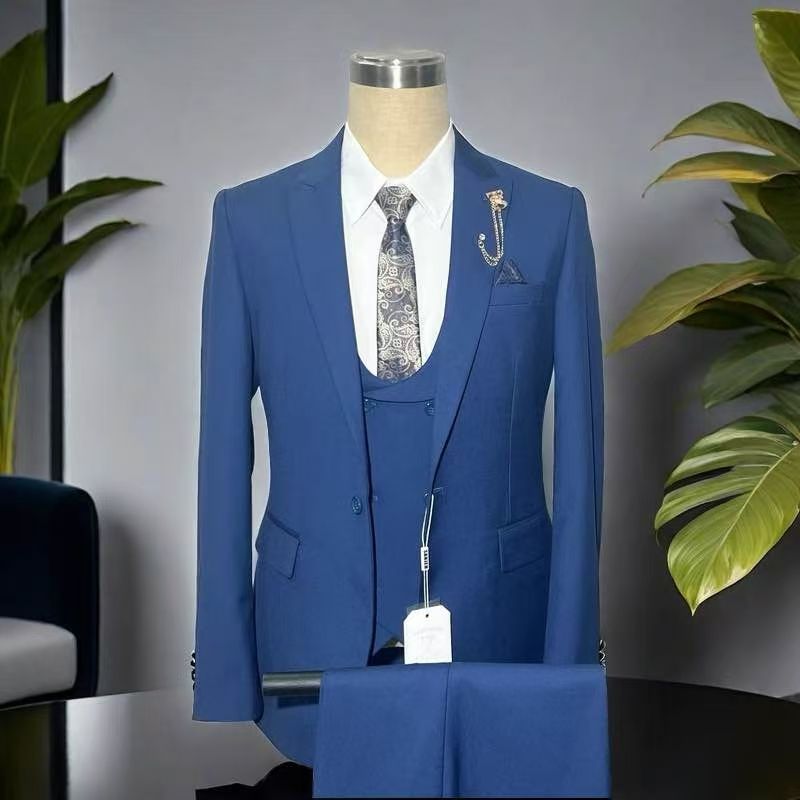 Billionaire 3 Piece Blue Suit