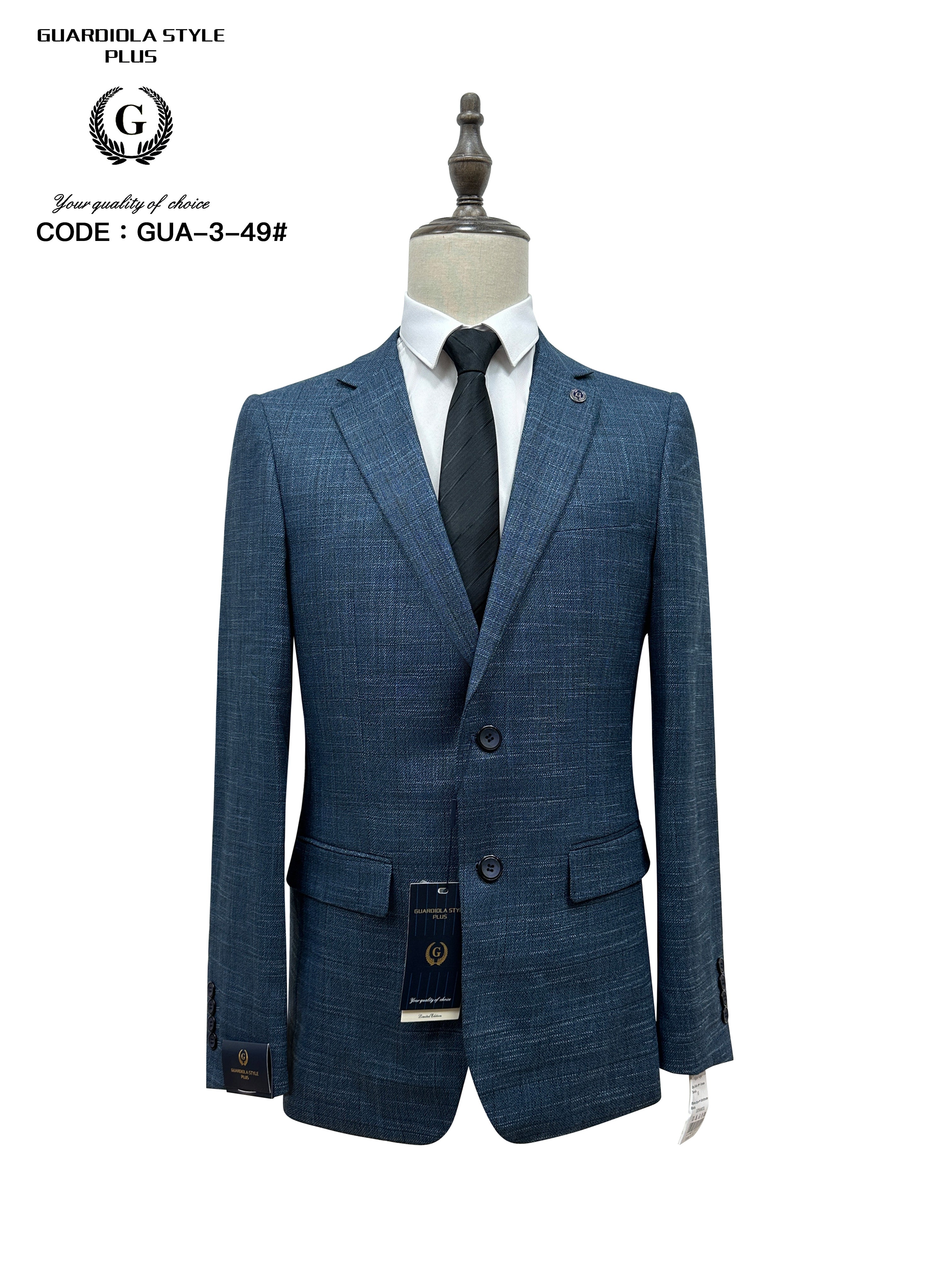 Blue Check 3-49# Blazer