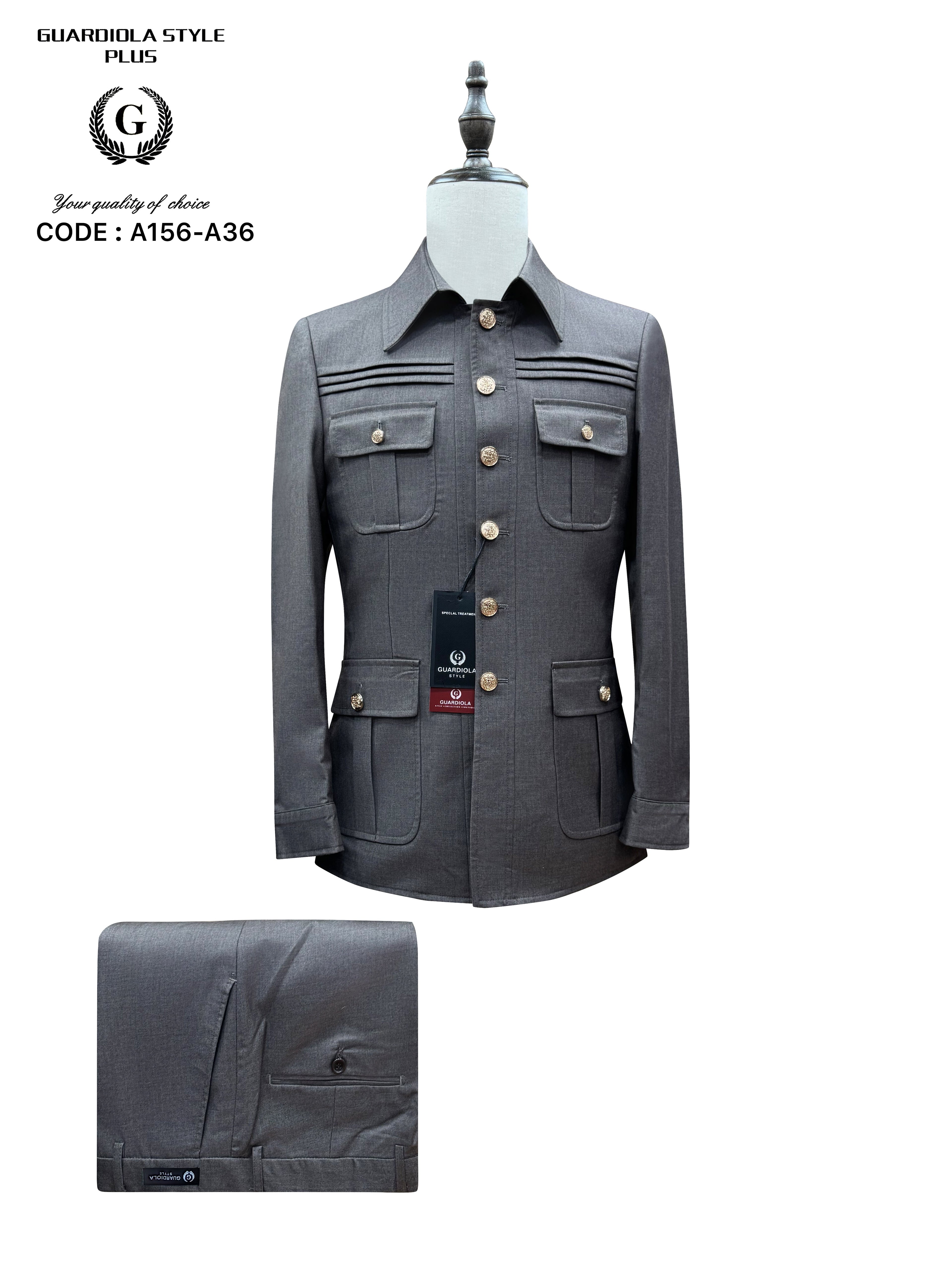 charcoal-grey-a-156-a-36 Kaunda Suit
