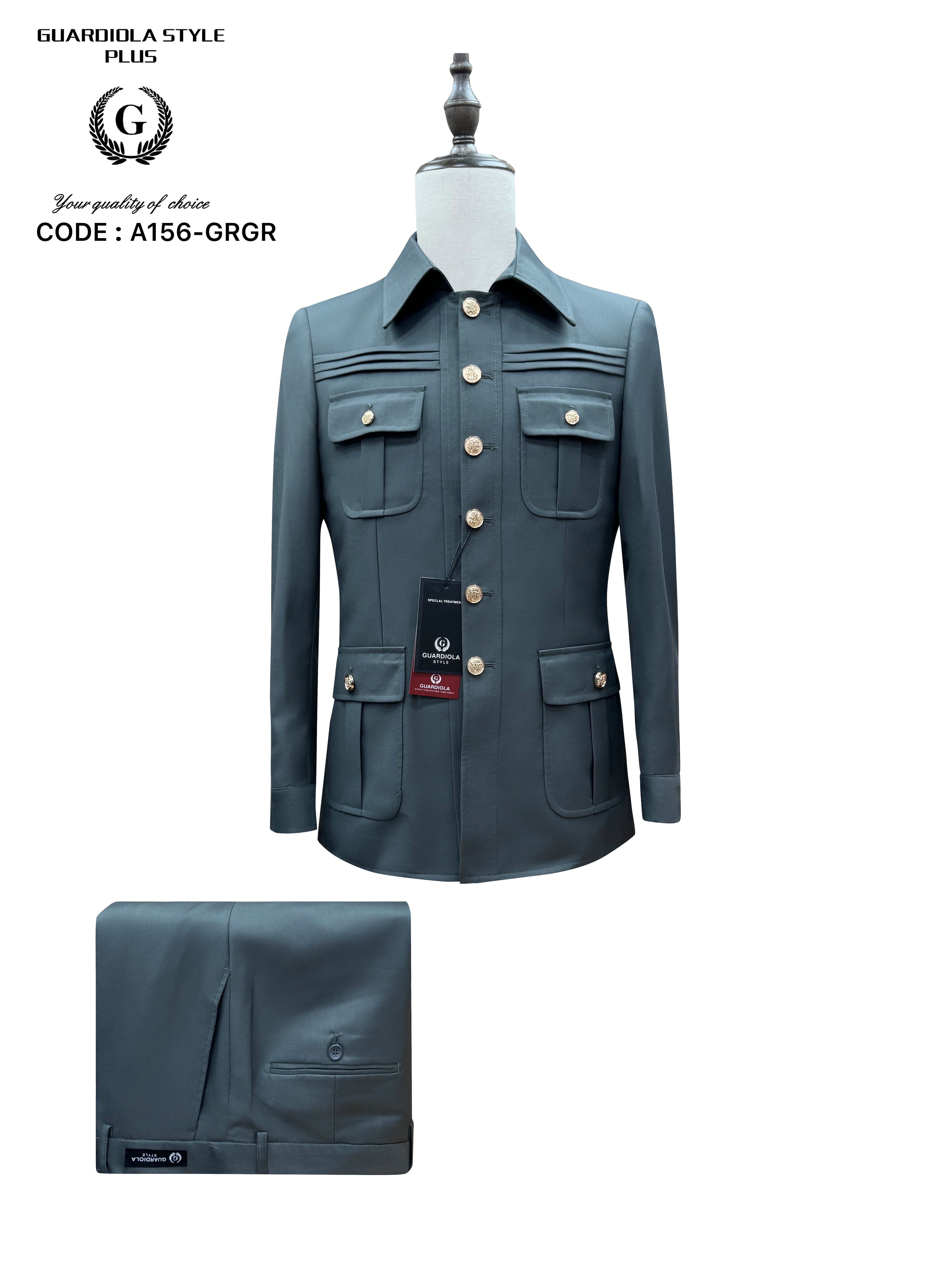 steel-grey-a-156-grgr Kaunda Suit