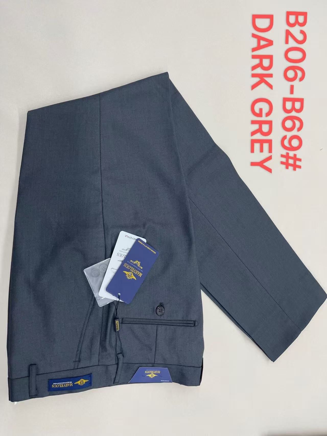 Marvelous B206-B69 Dark Grey Trousers