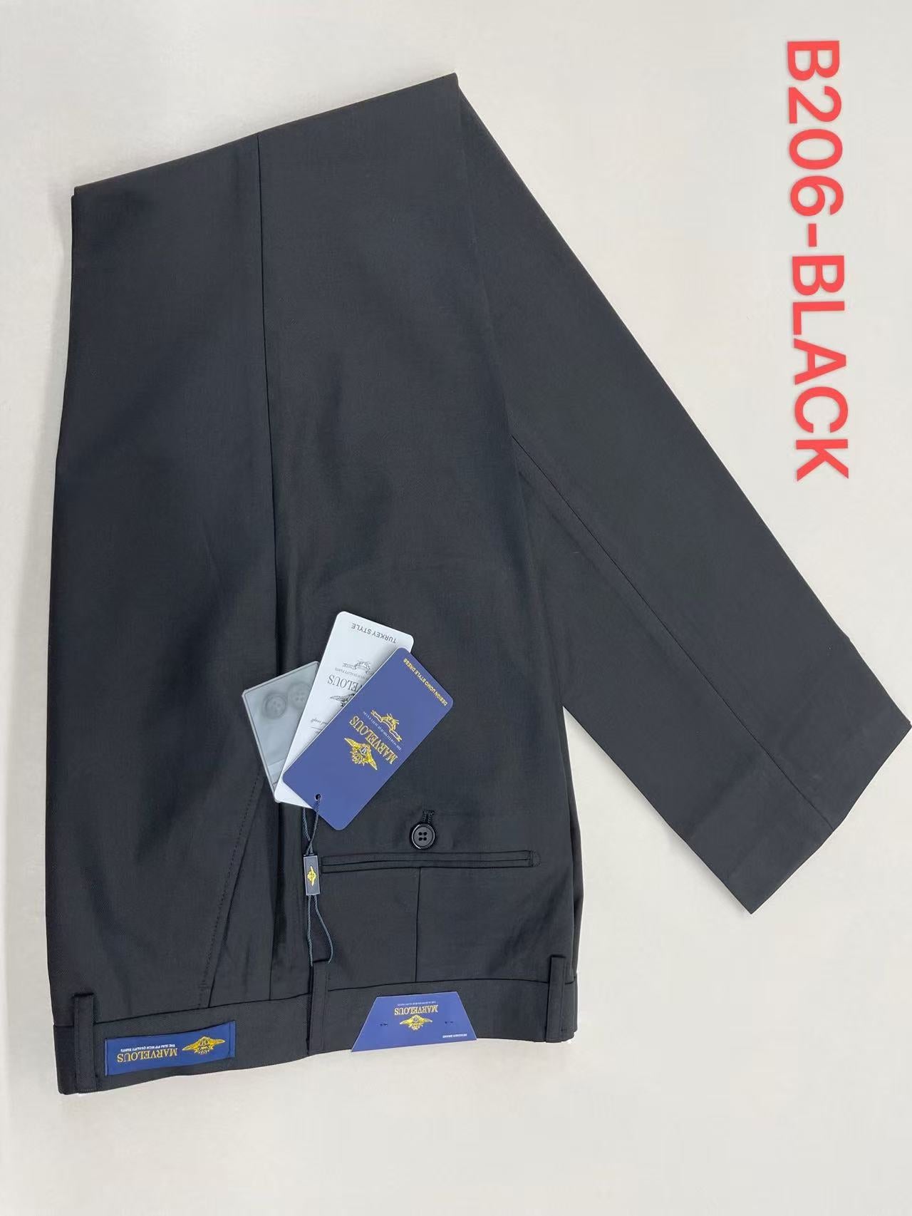 Marvelous B206 Black Trousers