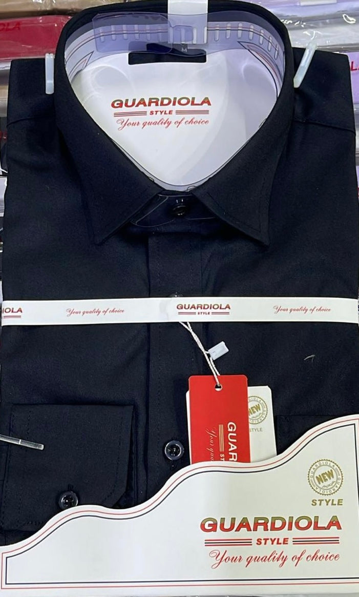Guardiola Plain Black Shirt