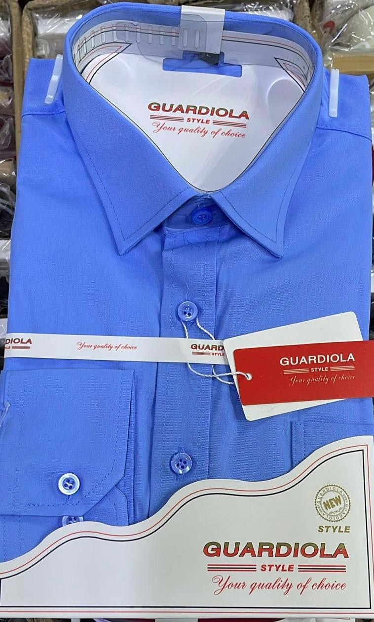 Guardiola Plain Blue Shirt