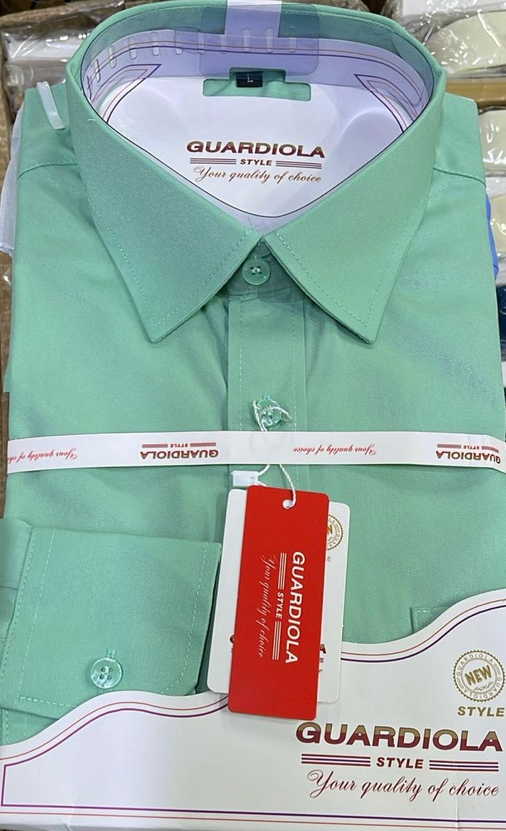 Guardiola Plain Light Green Shirt