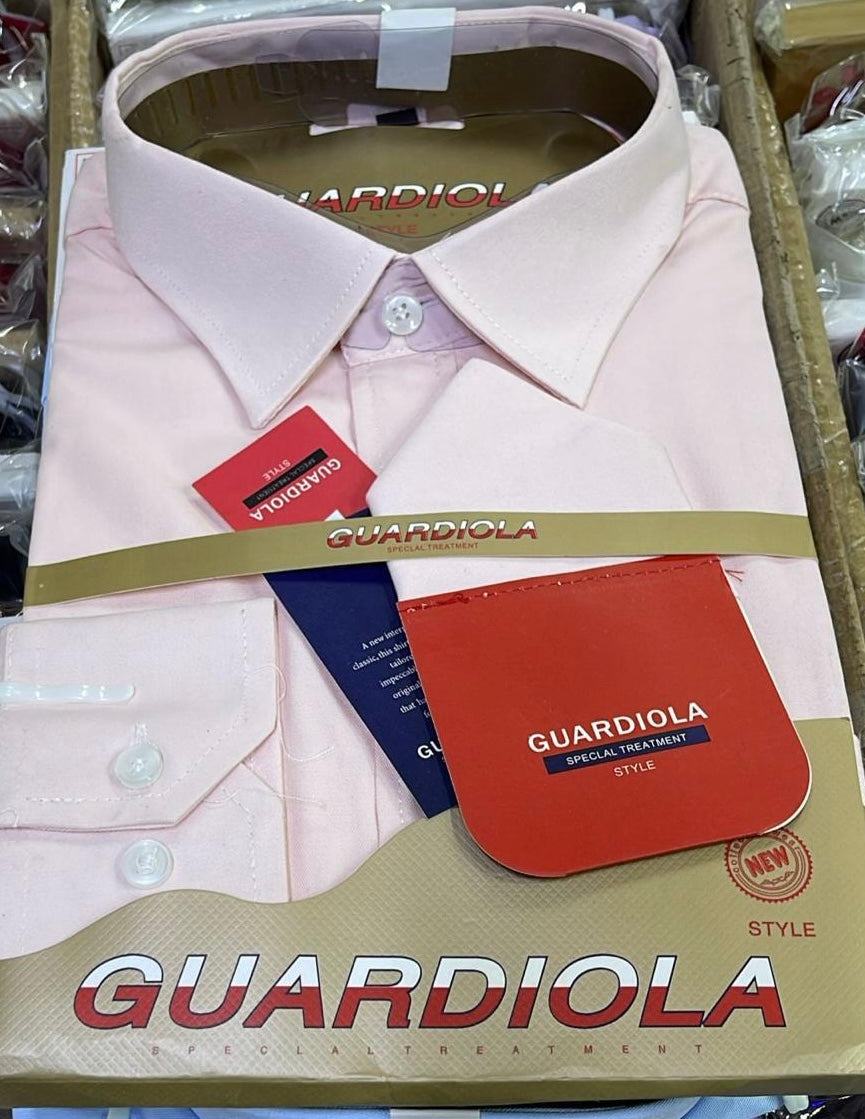 Guardiola Plain Light Pink Shirt