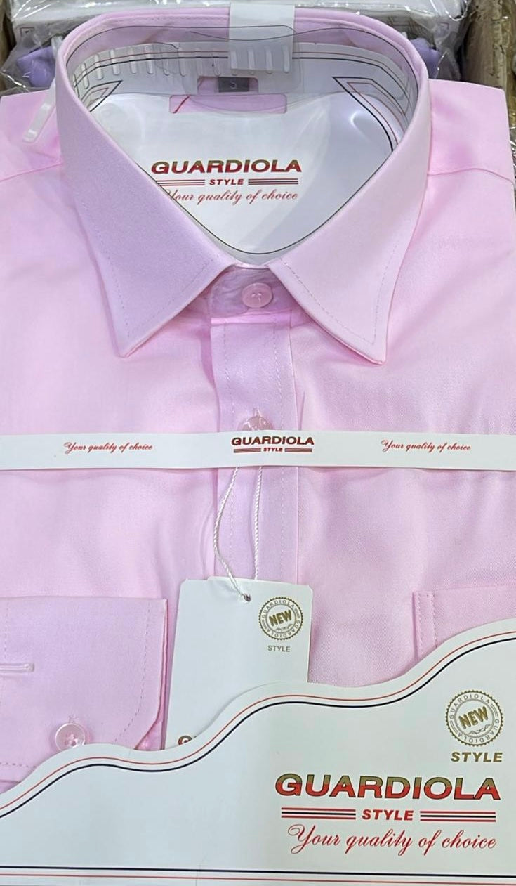 Guardiola Plain Pink Shirt