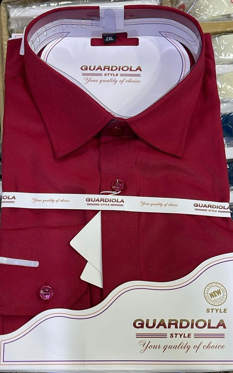 Guardiola Plain Red Shirt