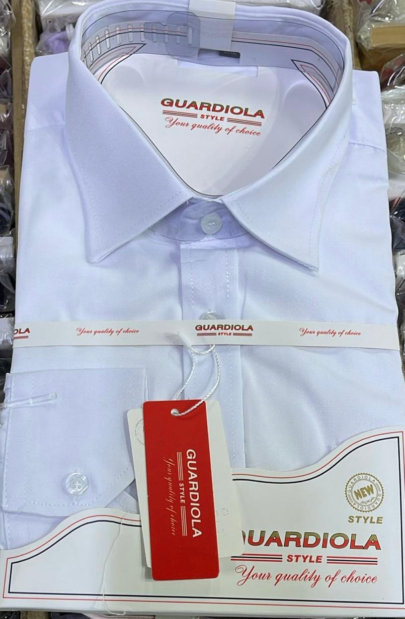 Guardiola Plain White Shirt